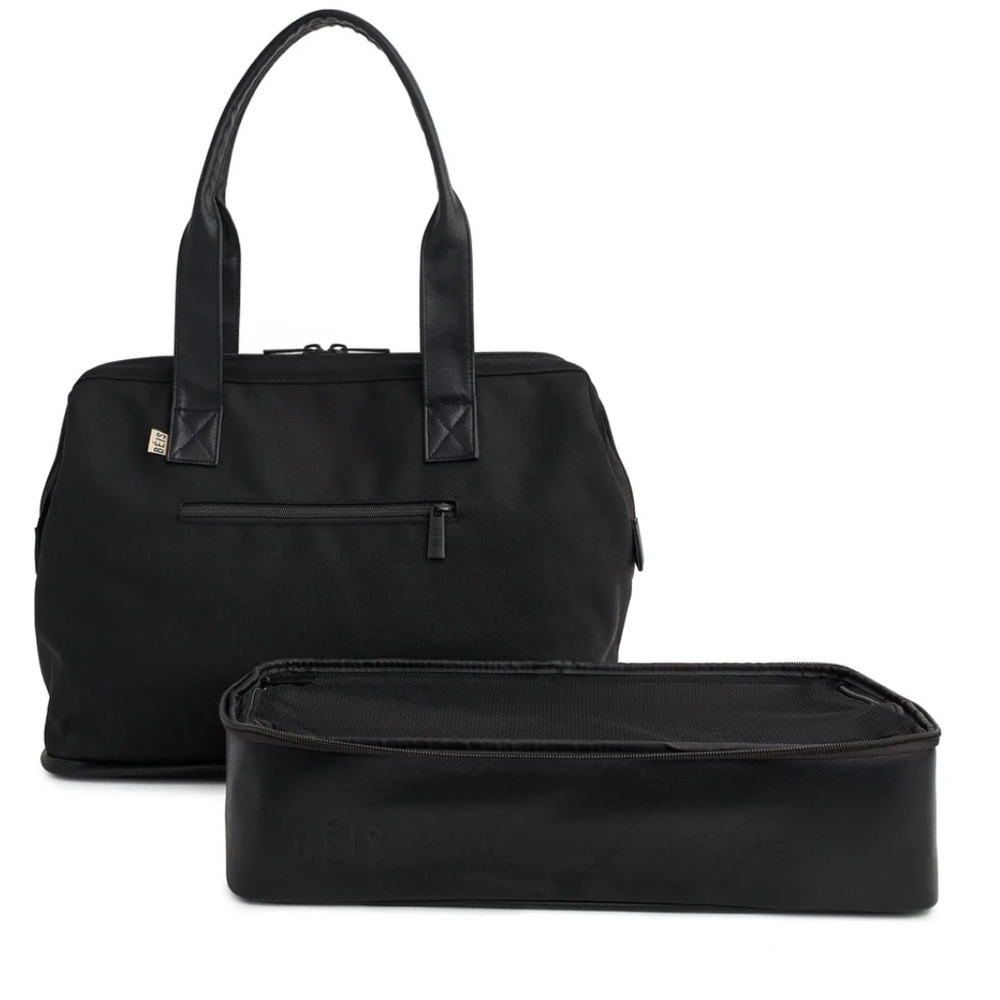 Beis Convertible Mini Weekender in Black